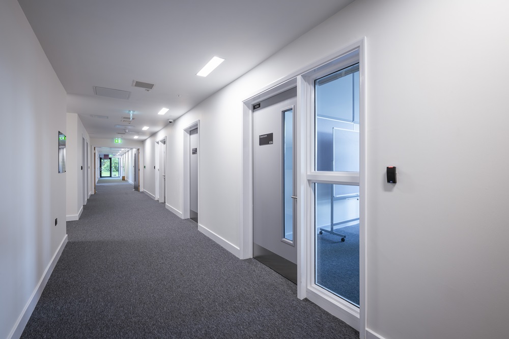 inside one of the corridors